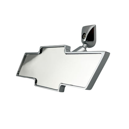 Caretti Chevy Bowtie Rearview Interior Mirror Chrome Milled Aluminium