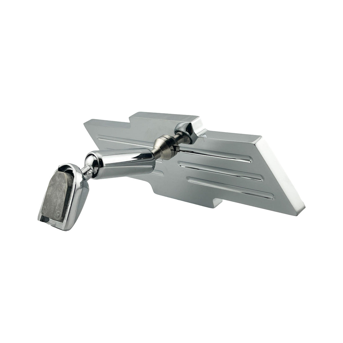 Caretti Chevy Bowtie Rearview Interior Mirror Chrome Milled Aluminium