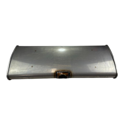 2-1/4" Triple Flow Muffler East / West - 12" x 4" Oval, 30" Long, 409 SS