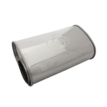 4" Performance Muffler Offset/Centre - 9" x 5" Oval, 14" Long, 304 SS
