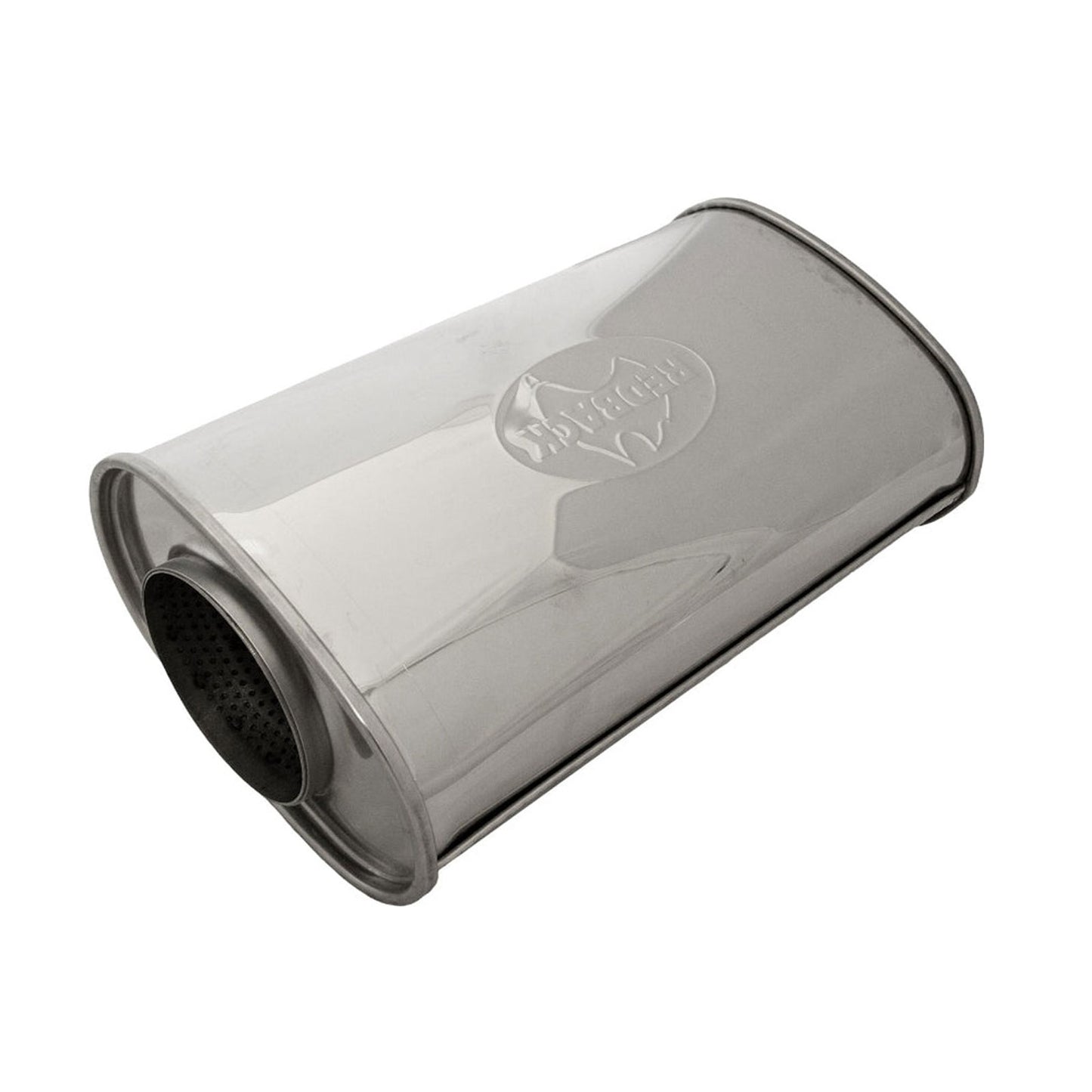 4" Performance Muffler Offset/Centre - 9" x 5" Oval, 14" Long, 304 SS