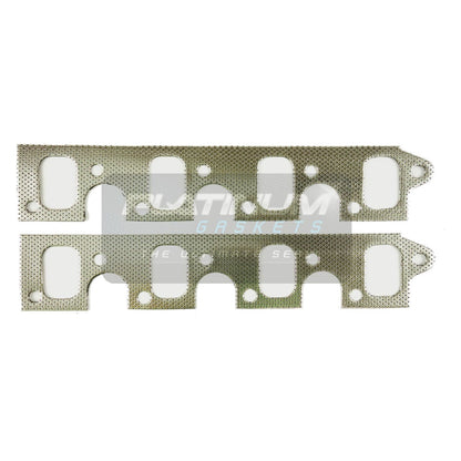 Ford 2V Cleveland 2" Oval Port Header Flange Polished 304 Stainless Steel - Pair