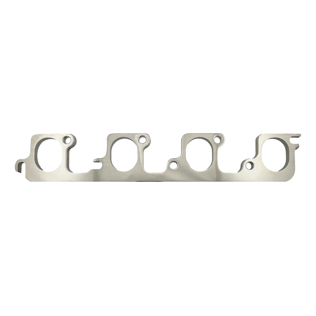 Ford 2V Cleveland 2" Oval Port Header Flange Polished 304 Stainless Steel - Pair