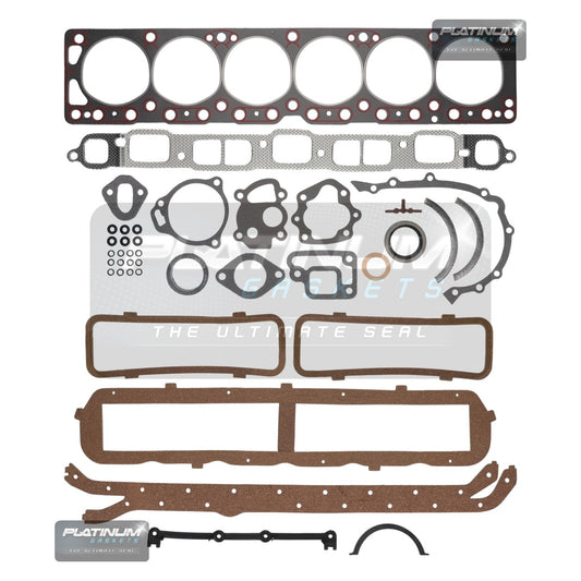 Holden 149 161 173 186 202 Full Gasket Set w Rear Main Seal Graphite Rope