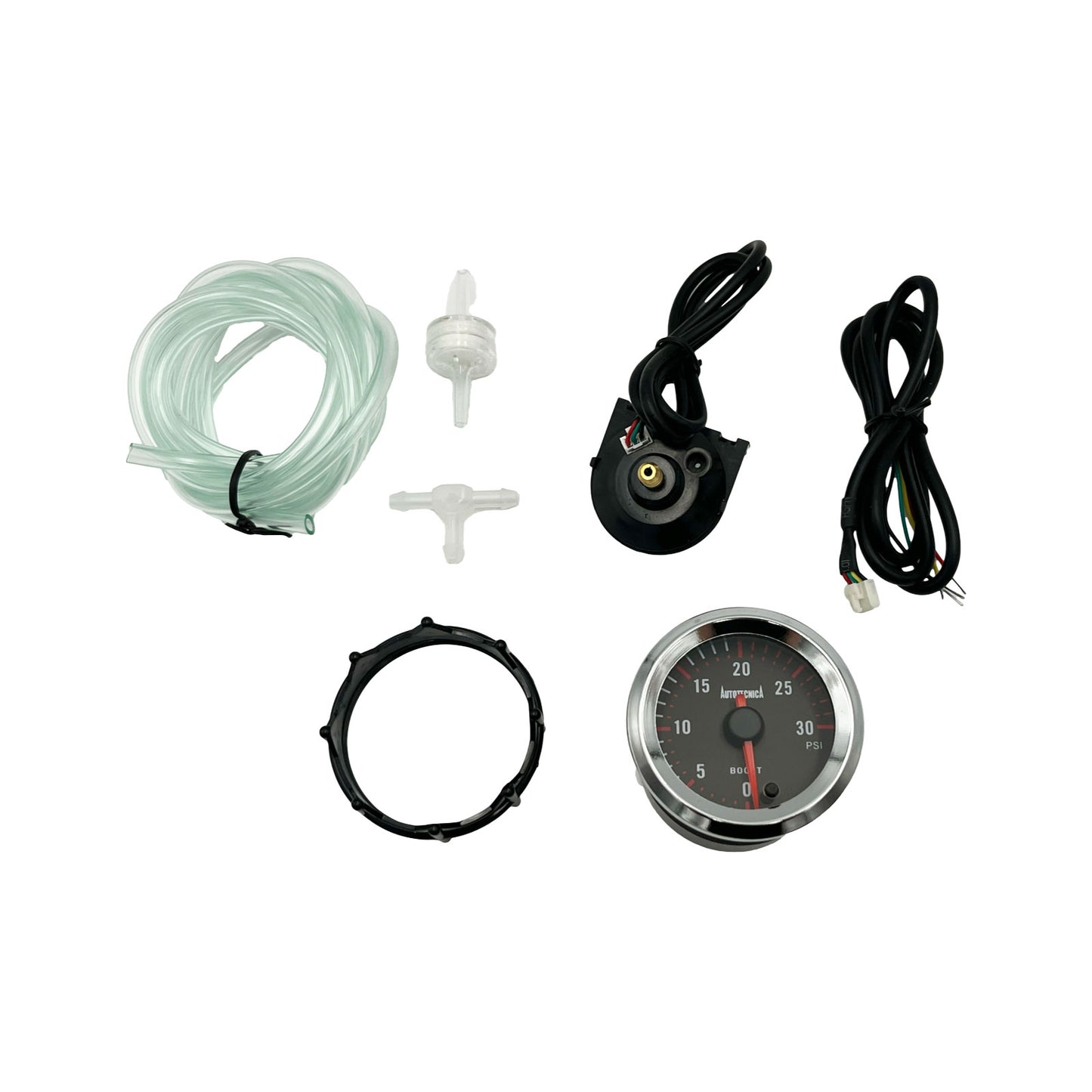 Autotecnica Turbo Diesel 2 Piece Electronic Gauge Kit - EGT Pyrometer & Boost Psi 2" 52mm
