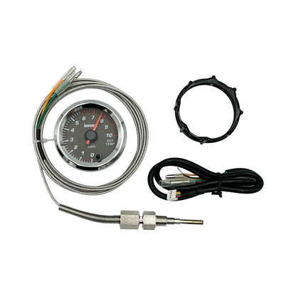 Autotecnica Turbo Diesel 2 Piece Electronic Gauge Kit - EGT Pyrometer & Boost Psi 2" 52mm