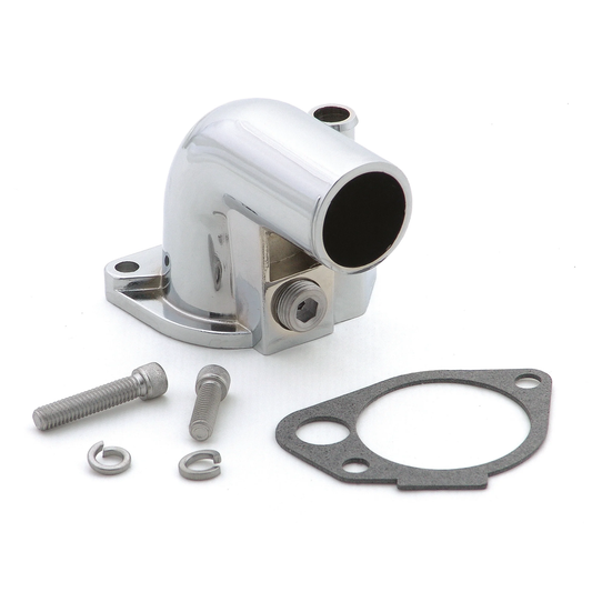 GASO Thermostat Housing Ford Windsor 302W & 351W Chrome Water Neck 1979–1997