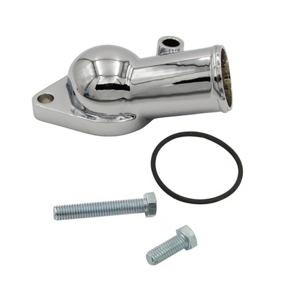 GASO Thermostat Housing Late SBC BBC Chrome Die-cast 1966–1975 Chevrolet V8
