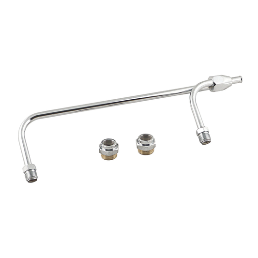 GASO Chrome Fuel Line Dual Inlet For 9-5/16" Inch Centres Holley 4BBL Carbs