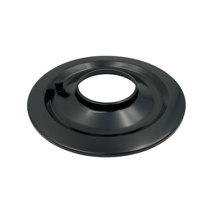 14" x 3" Round Air Cleaner Full Finned Black Cast Aluminium 5-1/8" Neck w Flat Base