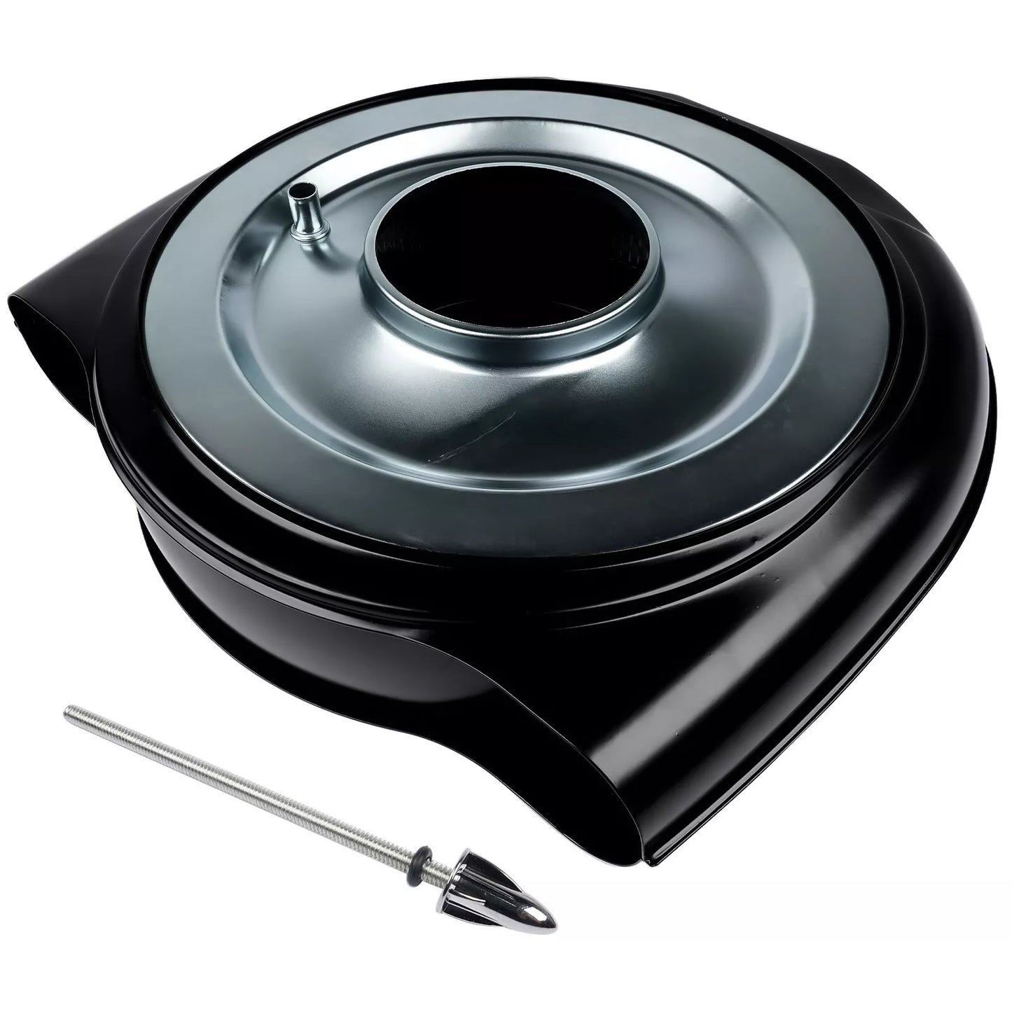 Retro Cadillac / Oldsmobile 'Batwing' Full Scale Black Air Cleaner Assembly 5-1/8" Neck