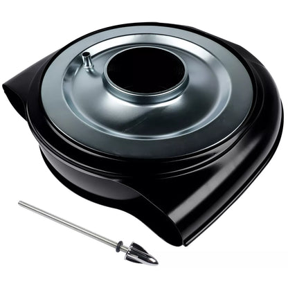 Retro Cadillac / Oldsmobile 'Batwing' Full Scale Black Air Cleaner Assembly 5-1/8" Neck