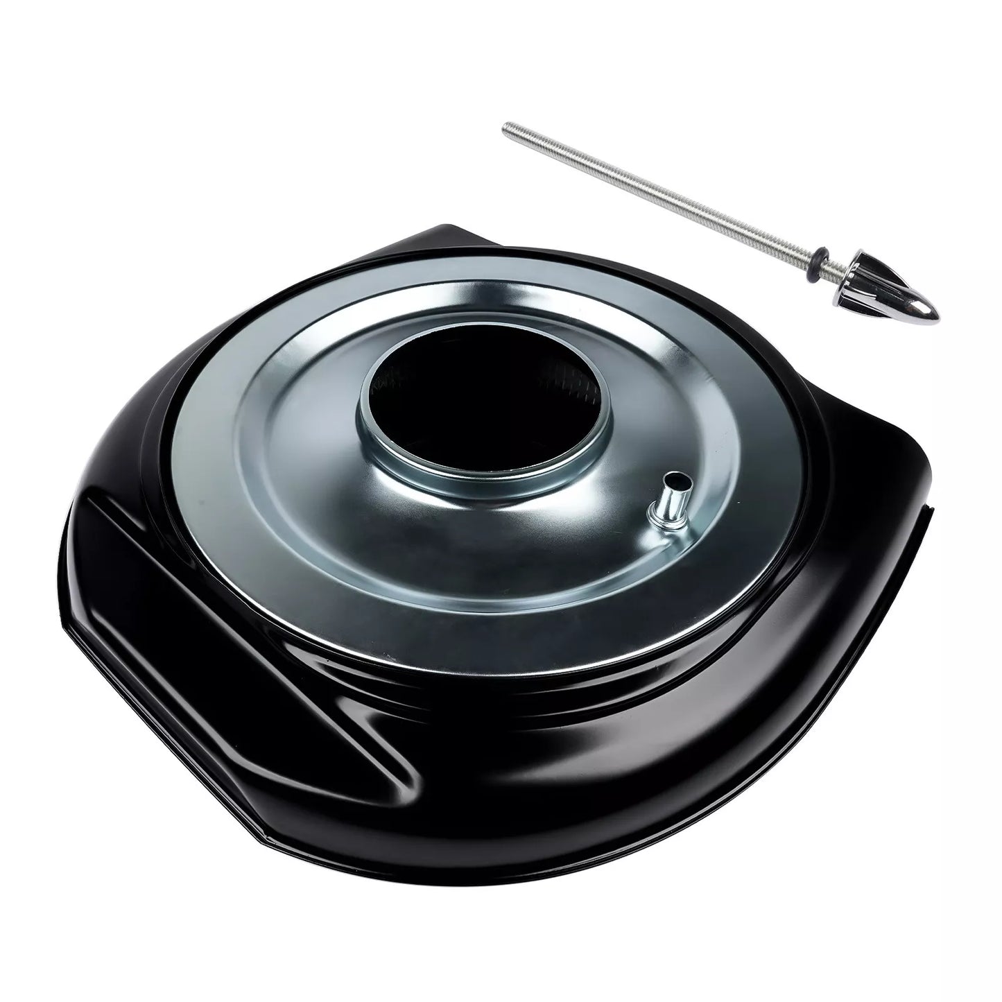 Retro Cadillac / Oldsmobile 'Batwing' Full Scale Black Air Cleaner Assembly 5-1/8" Neck