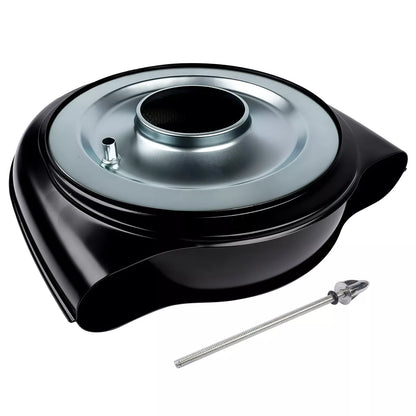 Retro Cadillac / Oldsmobile 'Batwing' Full Scale Black Air Cleaner Assembly 5-1/8" Neck