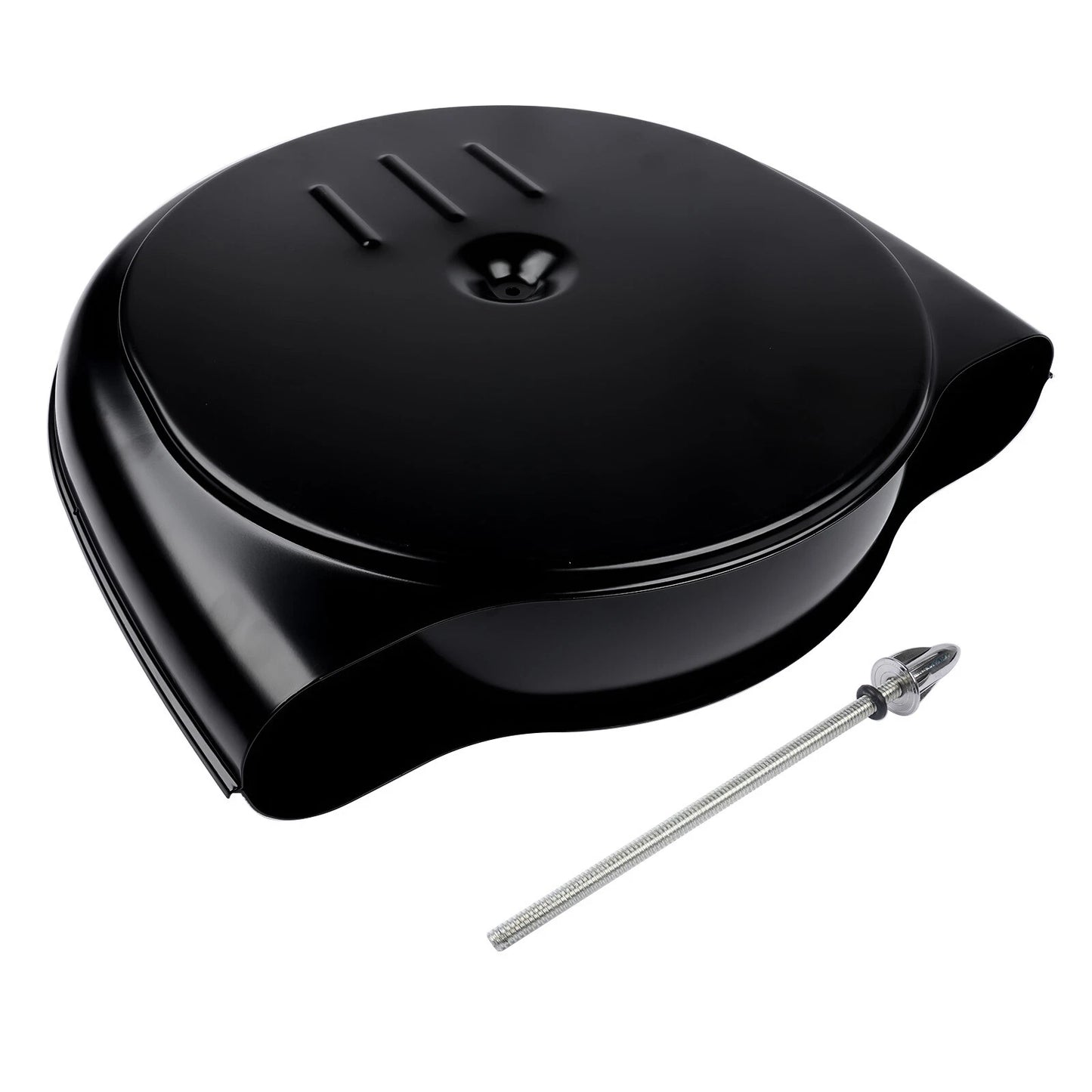 Retro Cadillac / Oldsmobile 'Batwing' Full Scale Black Air Cleaner Assembly 5-1/8" Neck