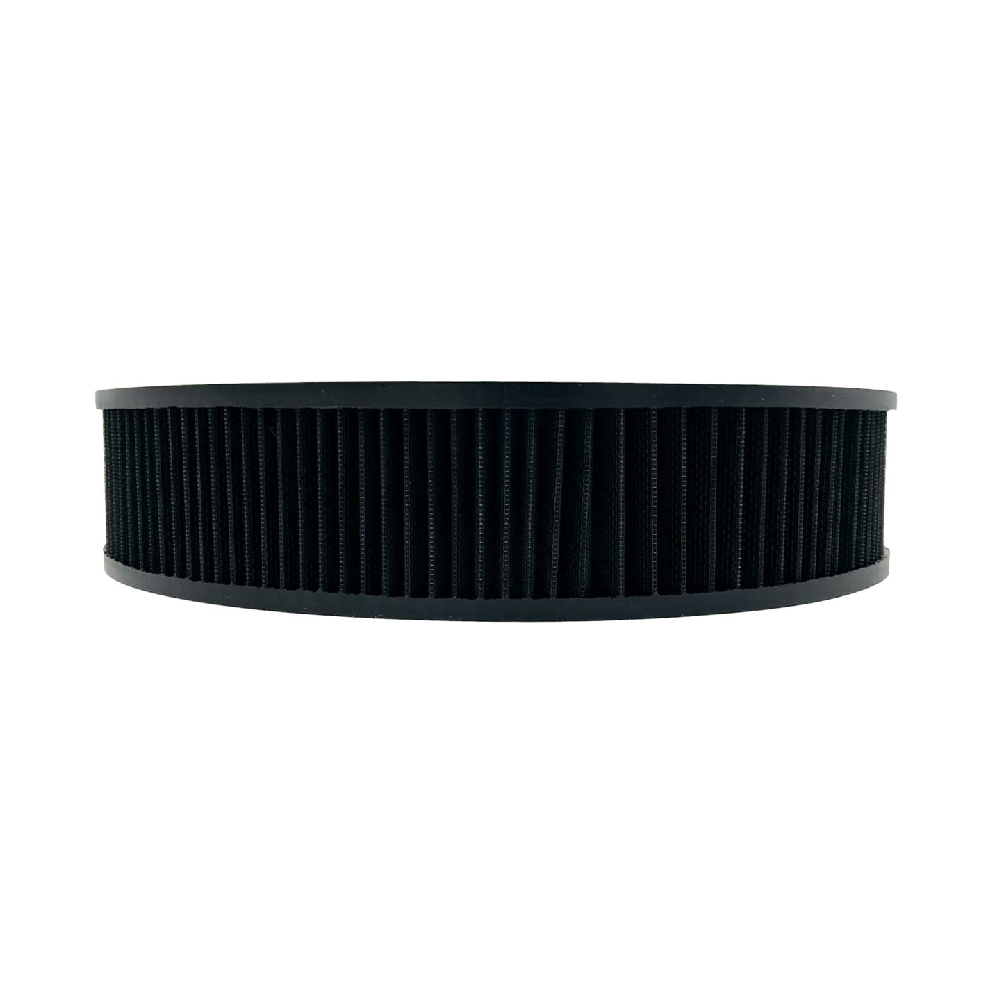 14" X 3" Round Air Filter Element Extreme Flow Washable Cotton Gauze Black