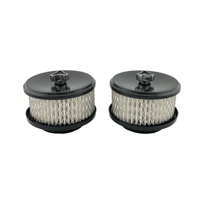 Twin Stromberg 4" x 2" Black Air Cleaners Carb 2-5/16" 2-5/8" Neck
