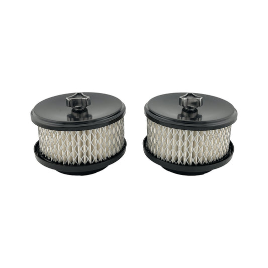 Twin Stromberg 4" x 2" Black Air Cleaners Carb 2-5/16" 2-5/8" Neck