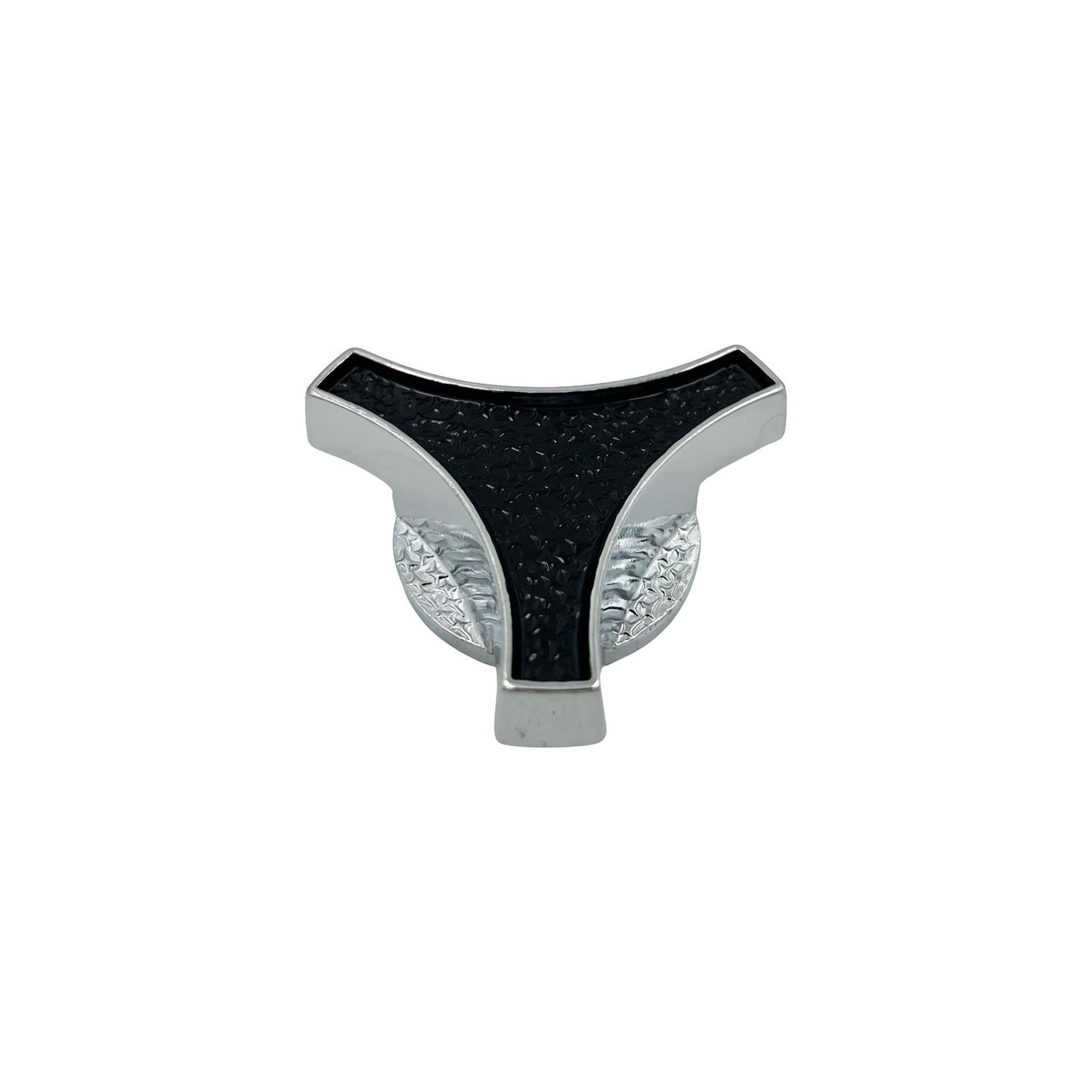 Large El Toro Air Cleaner Wing Nut - Chrome with Black Inlay