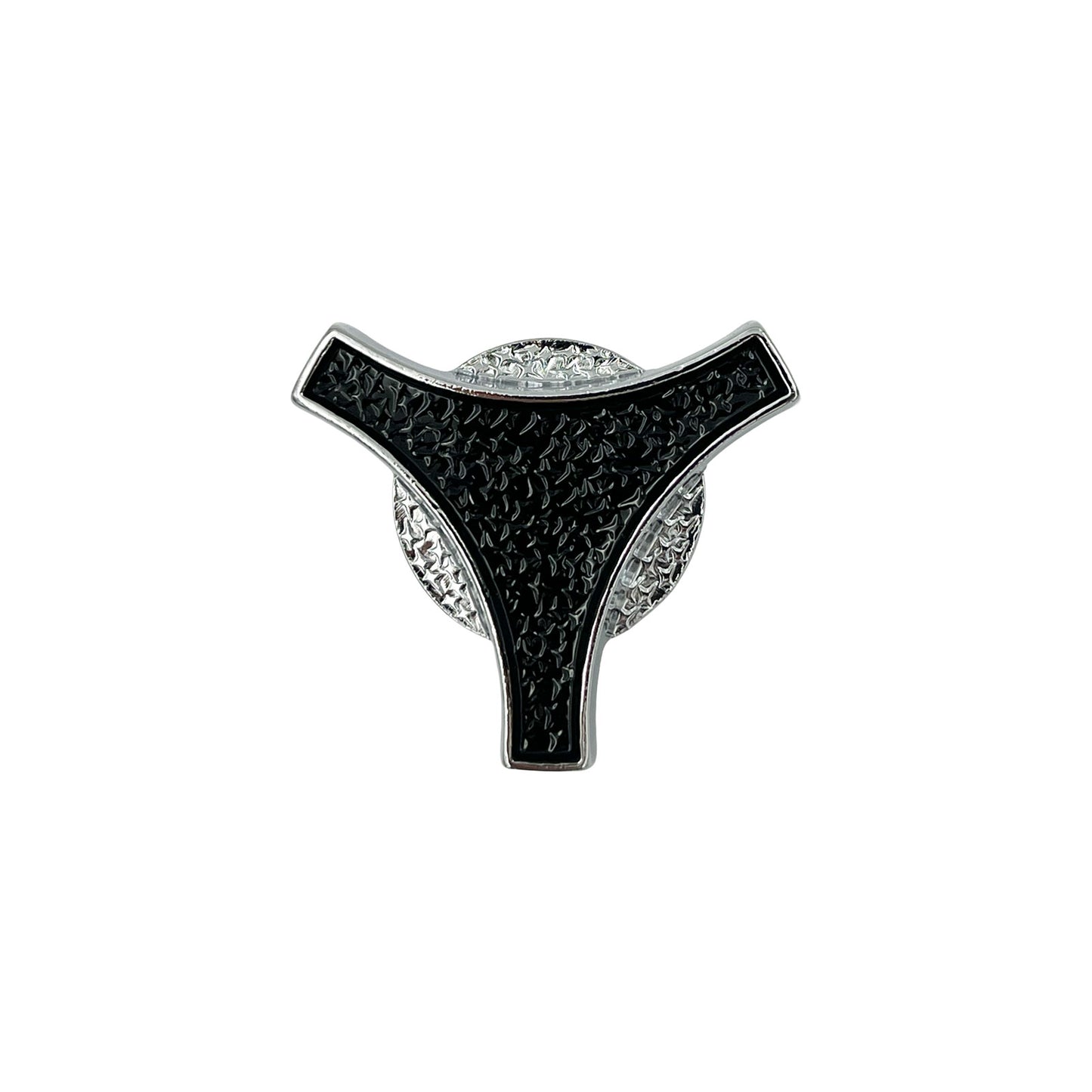 Large El Toro Air Cleaner Wing Nut - Chrome with Black Inlay
