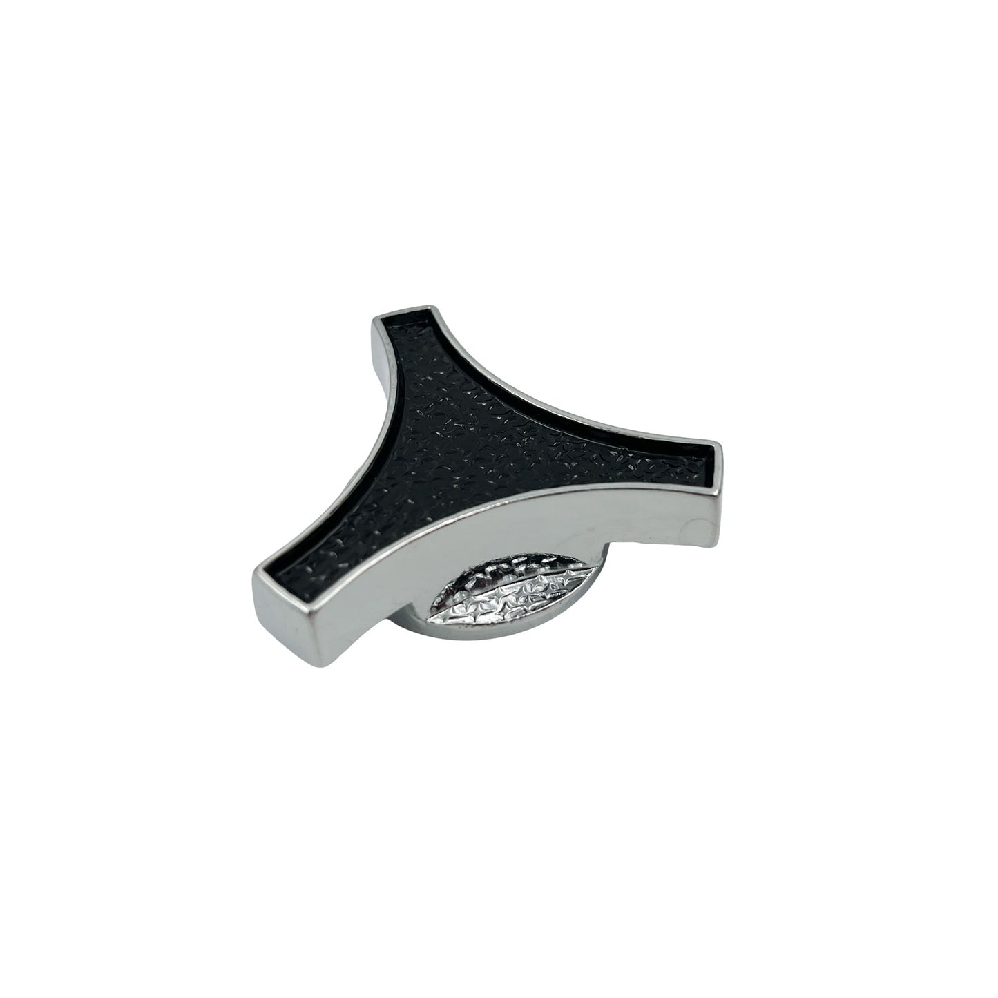 Large El Toro Air Cleaner Wing Nut - Chrome with Black Inlay