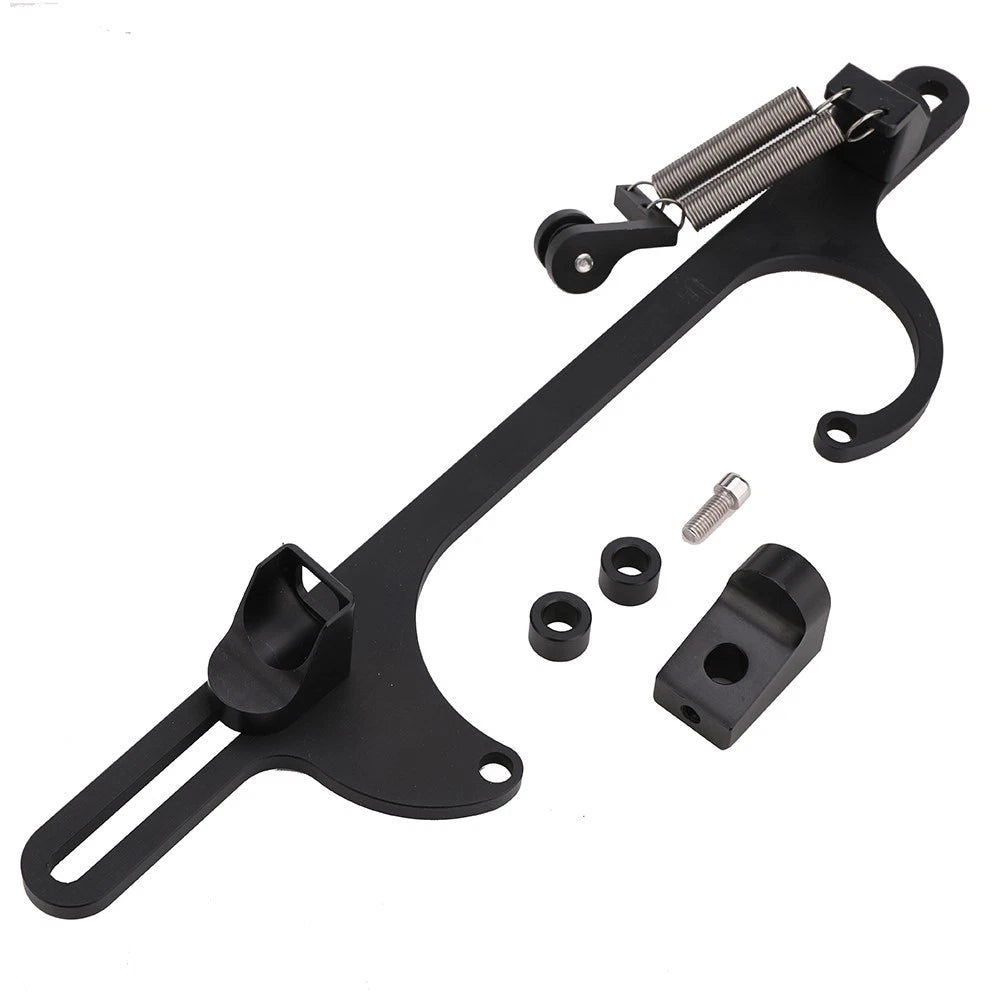 Black Throttle Cable Bracket suits Holley 650 750 Carburettor 4150 4160 Double Pumper