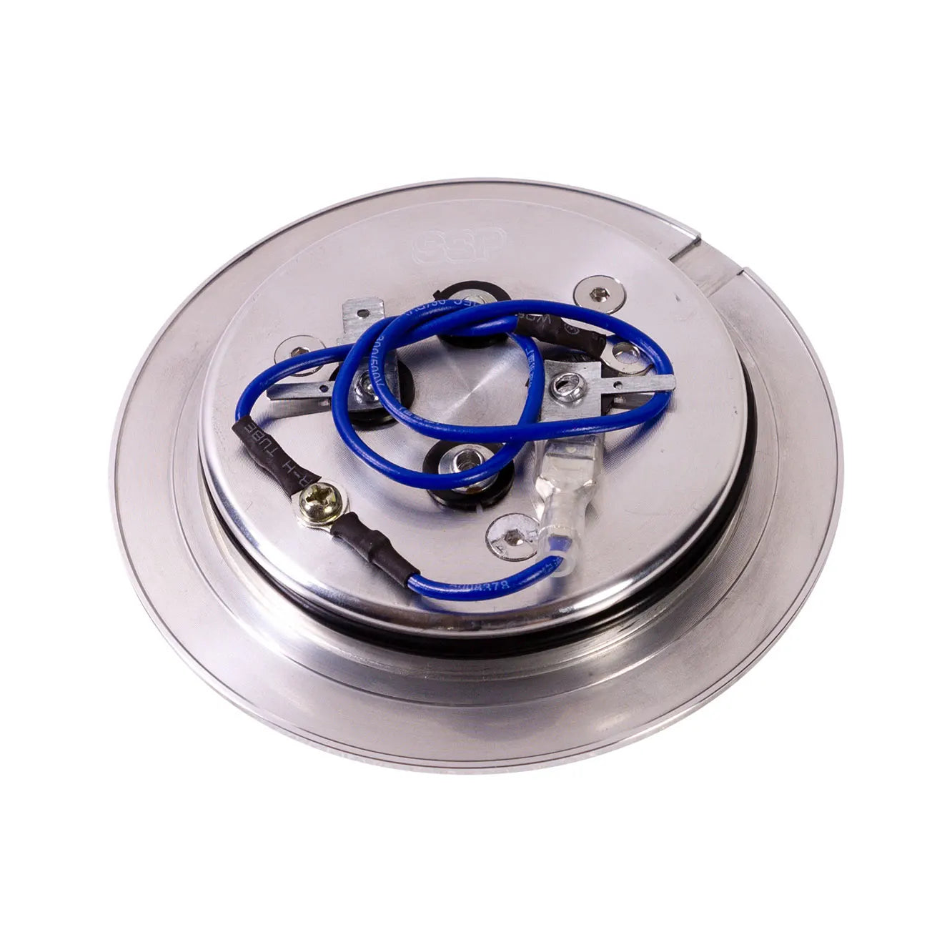 Polished Aluminium Steering Wheel Centre Horn Button Fits 9 Bolt Steering Wheel Large