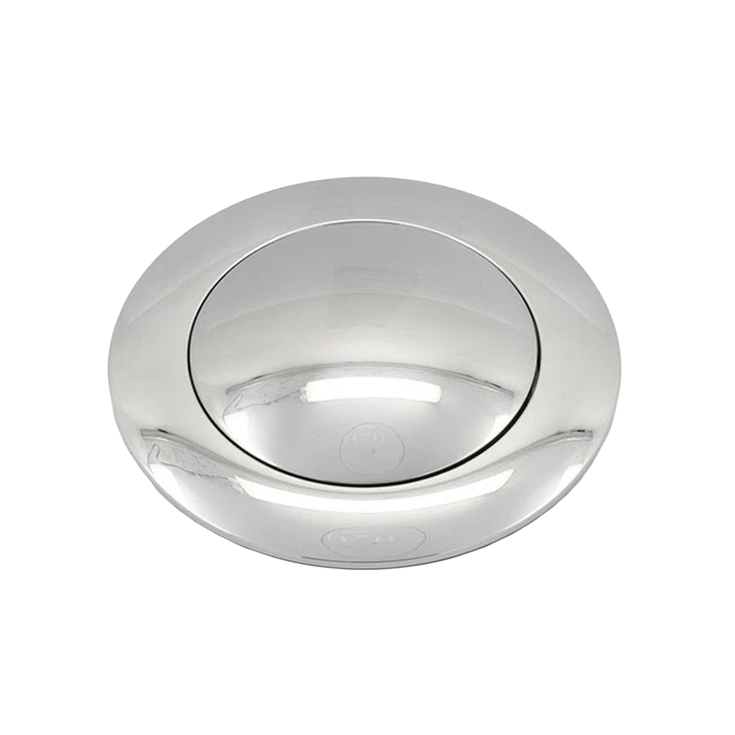 Polished Aluminium Steering Wheel Centre Horn Button Fits 9 Bolt Steering Wheel Large