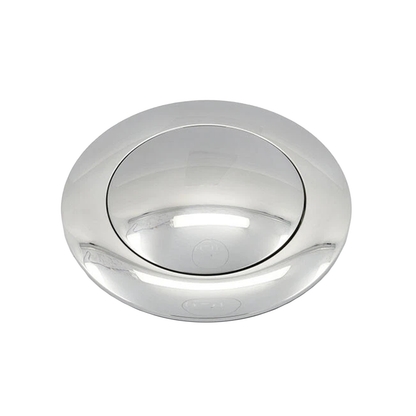 Polished Aluminium Steering Wheel Centre Horn Button Fits 9 Bolt Steering Wheel Large