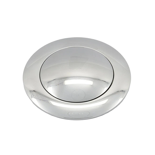 Polished Aluminium Steering Wheel Centre Horn Button Fits 9 Bolt Steering Wheel Large