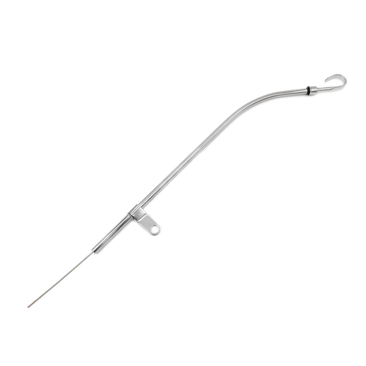 GASO Chrome Engine Oil Dipstick & Tube Small Block Chev 1980-1985 Late SBC