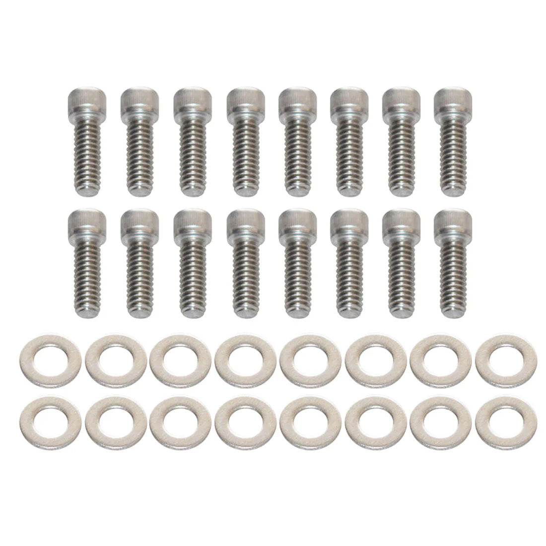 Valve Cover Bolts for Ford Windsor Cleveland V8 Set of 16, 304 Stainless Steel Socket Head