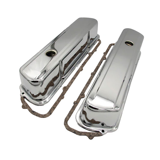GASO Chrome Valve Covers Holden V8 253 308 & JN057 Cork Gaskets