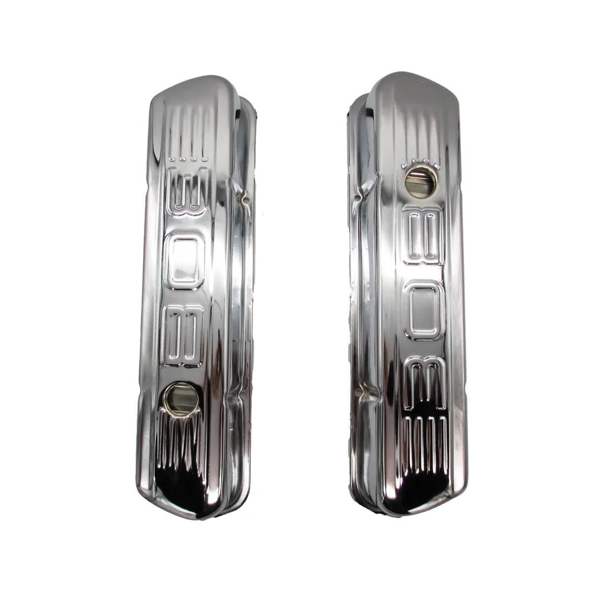 GASO Chrome Valve Covers with Holden 308 Emblem (Tall Rocker Covers)