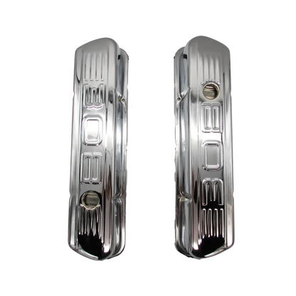 GASO Chrome Valve Covers with Holden 308 Emblem (Tall Rocker Covers)