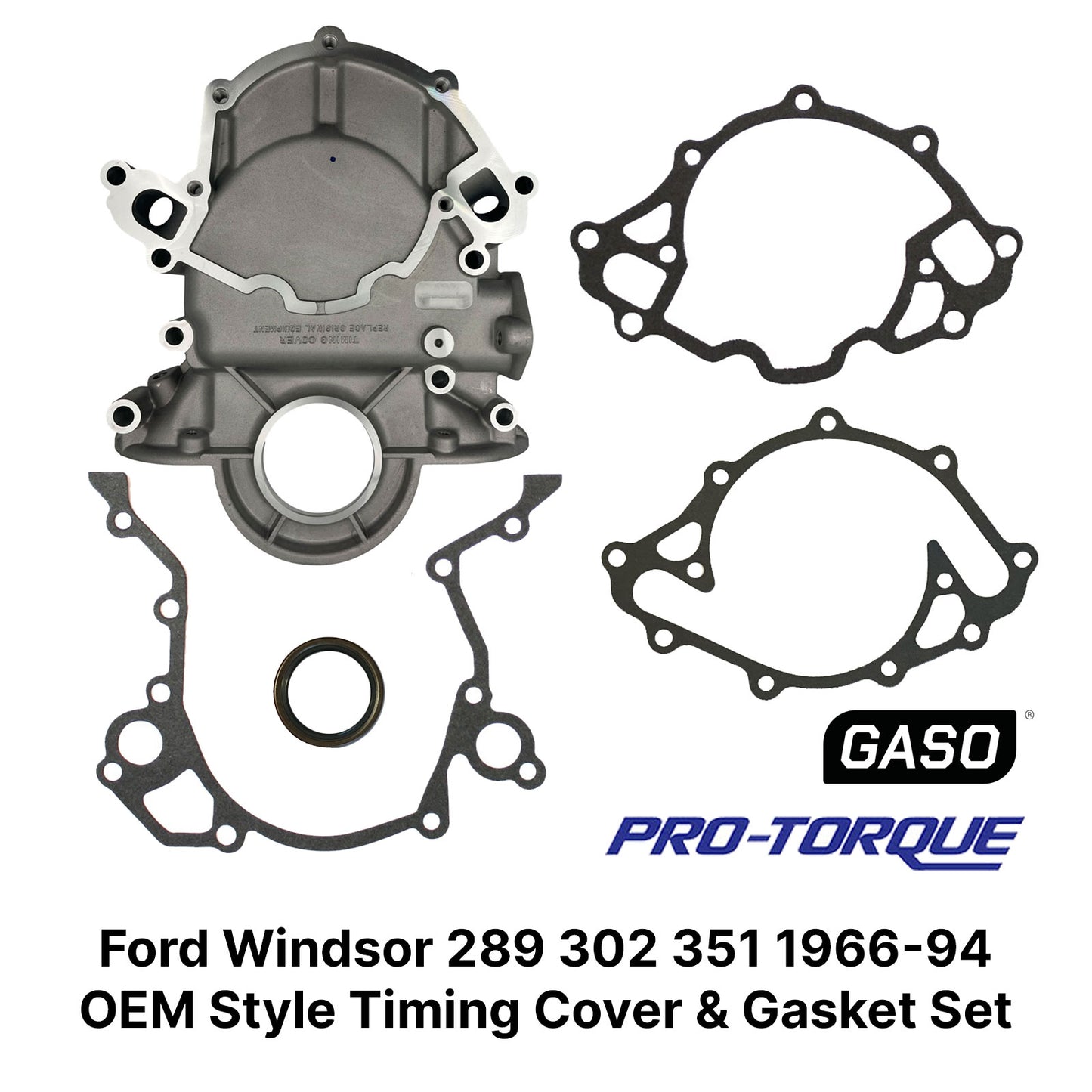 Ford Windsor 302 351 Aluminium Timing Cover - Suits 1966-1994