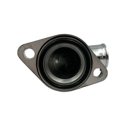 SBC BBC Thermostat Housing Polished Aluminium 90 Degree Swivel Neck