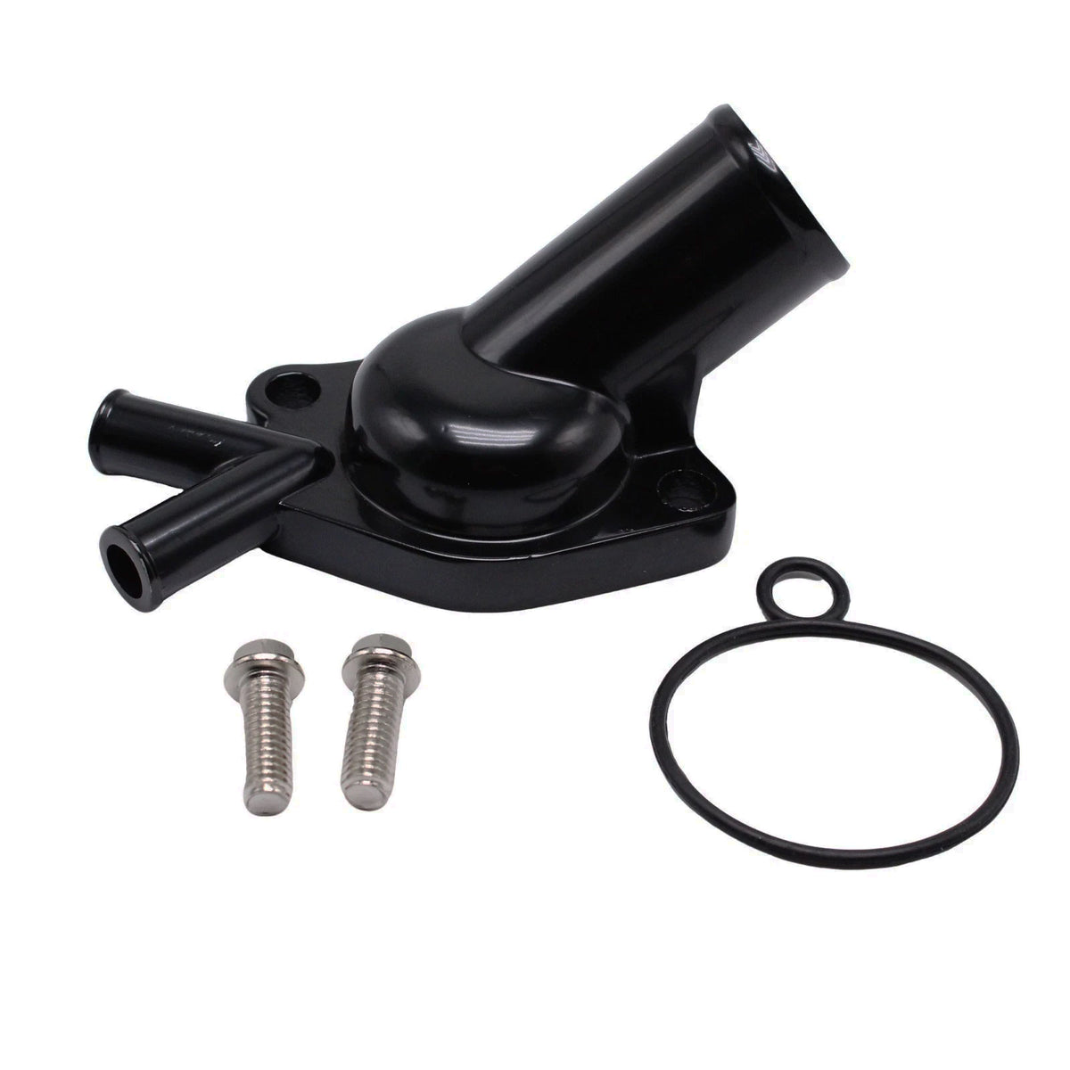 GASO Holden V8 253-308 Black Thermostat Housing Twin Outlet HX, HZ, WB, LH, LX