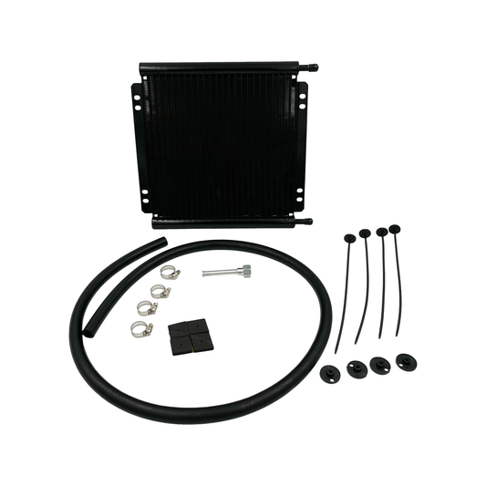 25 Row Transmission Cooler Black Aluminium Engine Trans Cooler