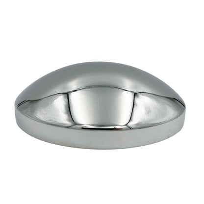 Triple Chrome-Plated Steel Baby Moon Hub Caps, 10-1/8" ID, Complete Set of 4