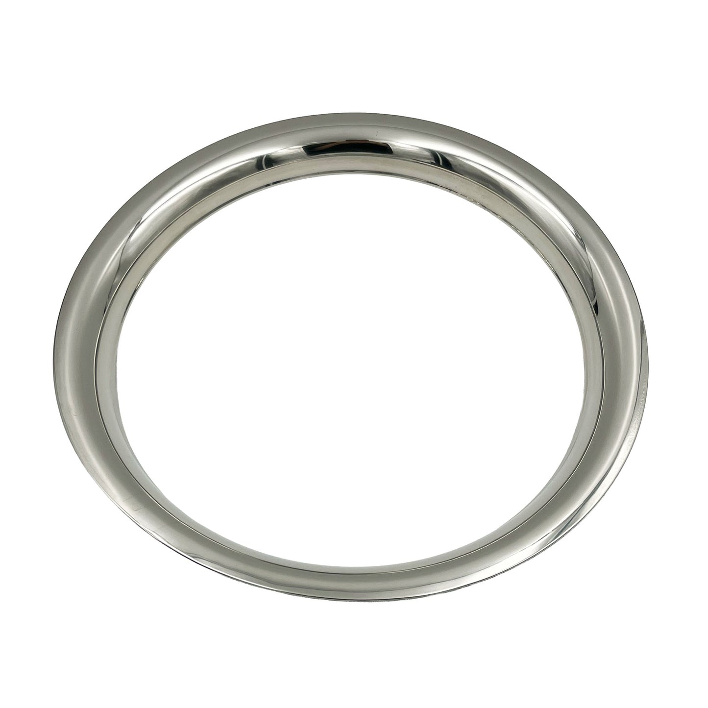 16" Inch Trim Beauty Rings Polished Stainless Steel Universal Fit - Set of 4