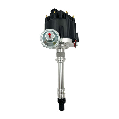SBC BBC V8 Chevrolet HEI Distributor Black Cap Billet Aluminium Built-In Ignition Module & Coil