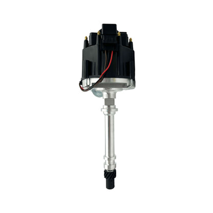 SBC BBC V8 Chevrolet HEI Distributor Black Cap Billet Aluminium Built-In Ignition Module & Coil