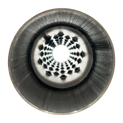 GASO Heavy Duty Hotdog Round Muffler 2-1/2" Inch I.D. IN/OUT 3-1/2" Diam x 10" - Louvered