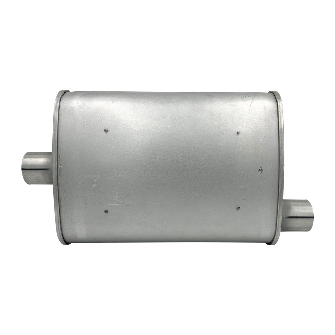 GASO Oval Muffler  2" ID Offset/Centre 10" x 4" x 14" - Triple Flow (Glass packed)