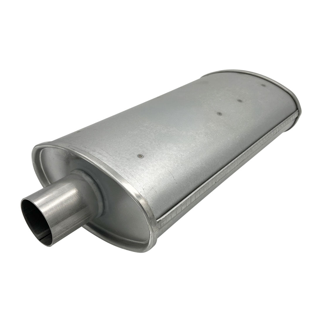 GASO Holden HQ-HZ Oval Muffler 2" Inch ID Centre/Centre 8" x 4" x 14" - Baffled