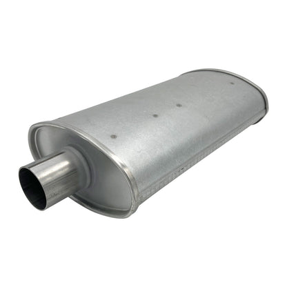 GASO Holden HQ-HZ Oval Muffler 2" Inch ID Centre/Centre 8" x 4" x 14" - Baffled