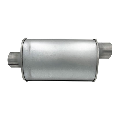 GASO Oval Muffler  3" Inch ID Offset/Centre 9" x 5" x 14" - Straight Through