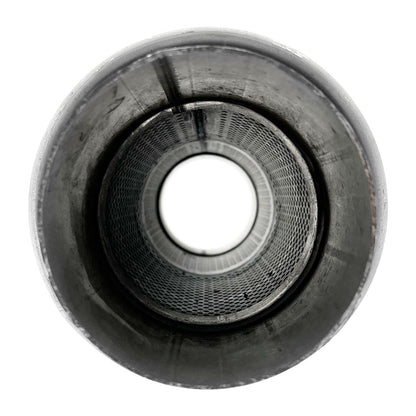 GASO Round Muffler 4" Inch ID Centre/Centre 6" Diam x 14" - Straight Through