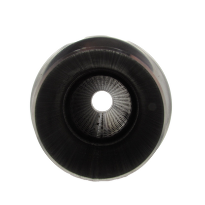 2.5" Inch Round Muffler 409 Stainless Steel 5" Diameter 14" Long - Polished
